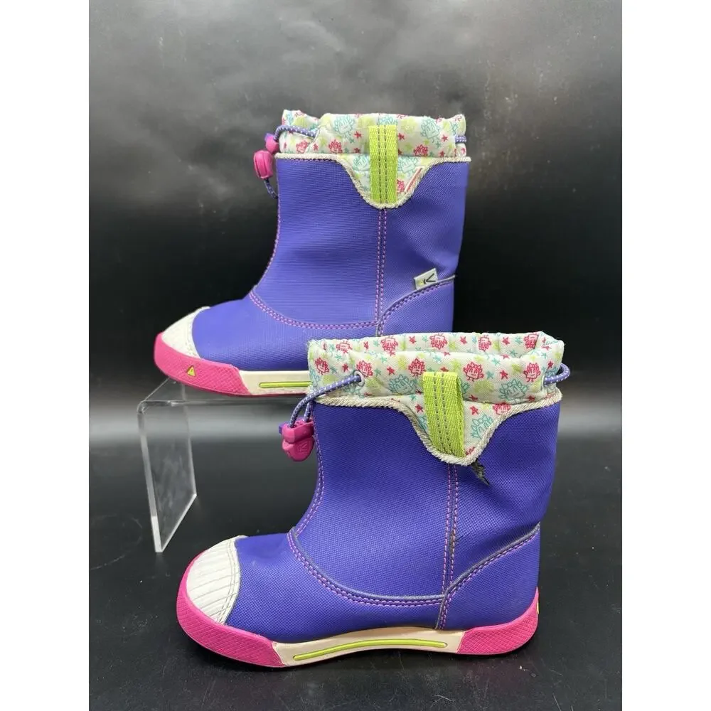 Keen Kids Encanto 365 Waterproof Boot toddler size 12C purple pink blue 1014403